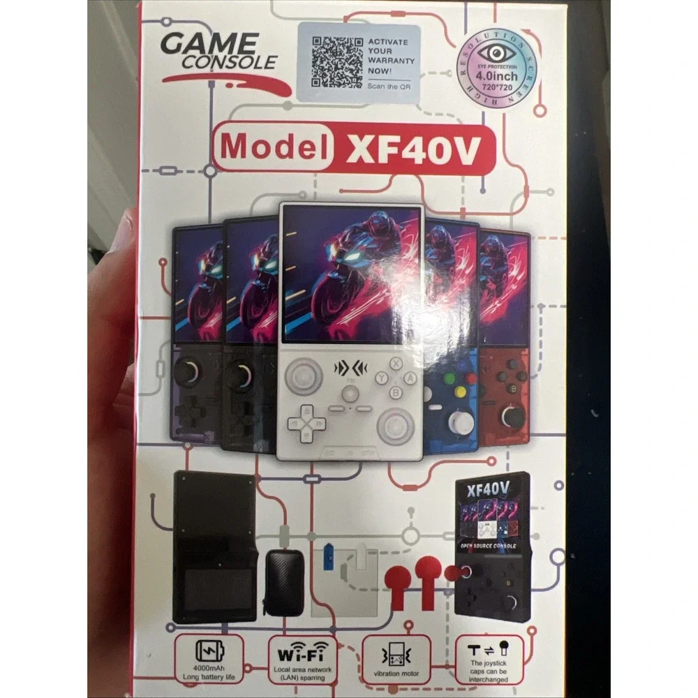 Game Console Handheld Model XF40V 4.0inch Mysterious Black 64G WiFi 720 Wireless